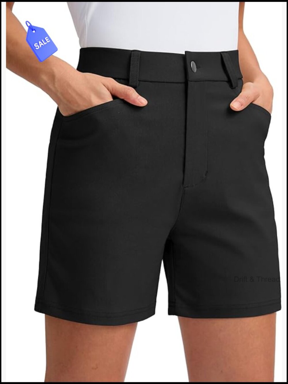 Stretchy 5" Inseam Golf Shorts with Pockets, Lightweight for Hiking & Casual